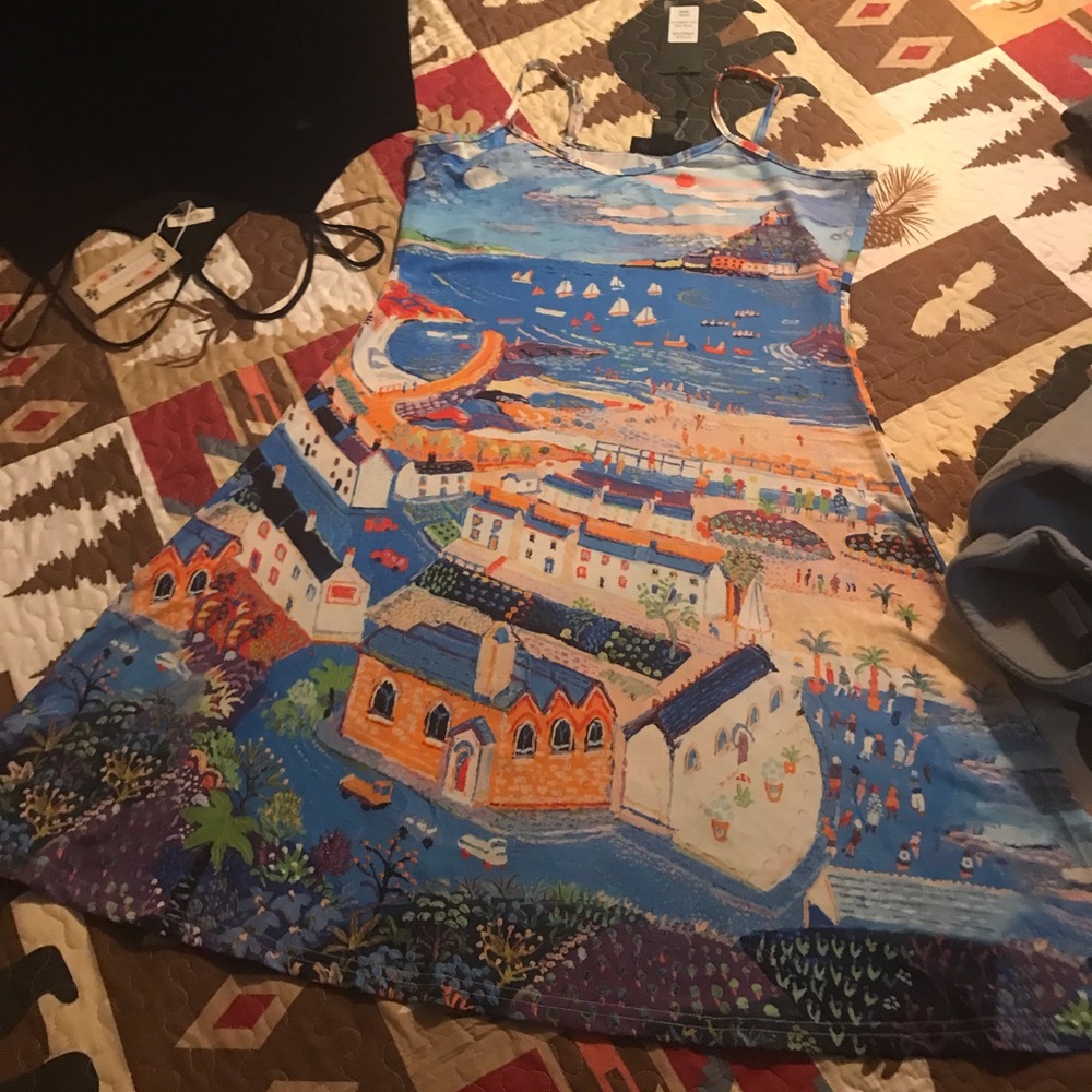 Island cruise flowy sundress med